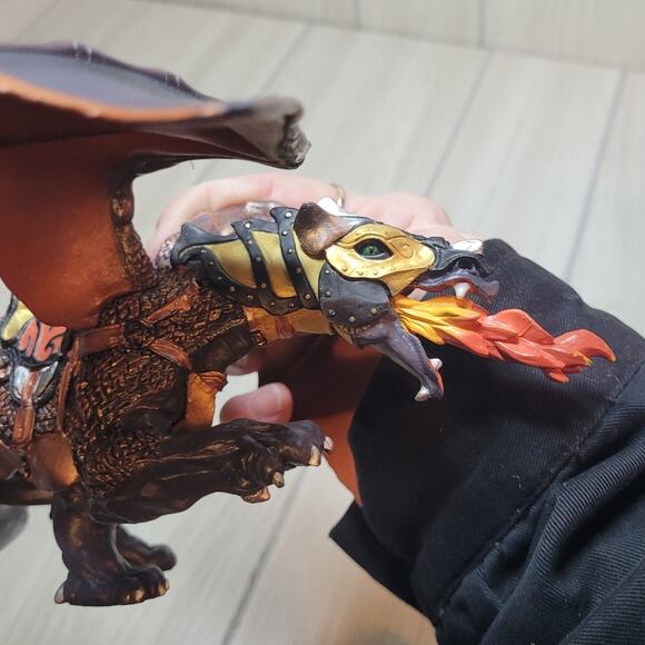 Papo 2007 Medieval Knights Dragon Of Darkness Figurine Toy PVC Character 10" - Picture 13 of 13